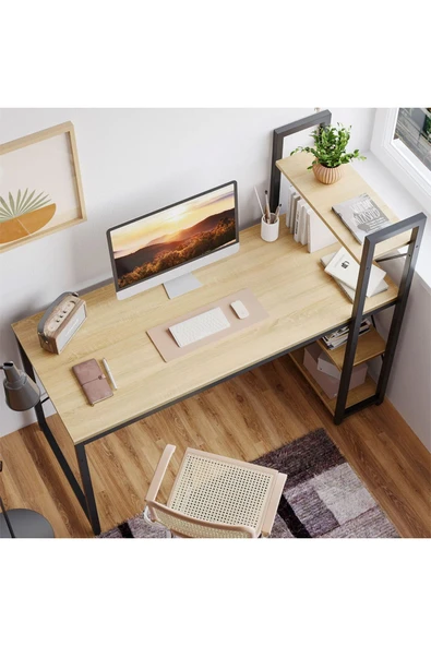 Deconode Smart Raflı Çalışma Masası - 2