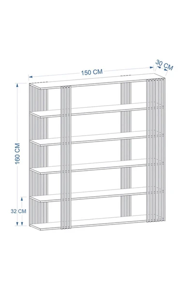 Deconode Luxery Kitaplık - 3