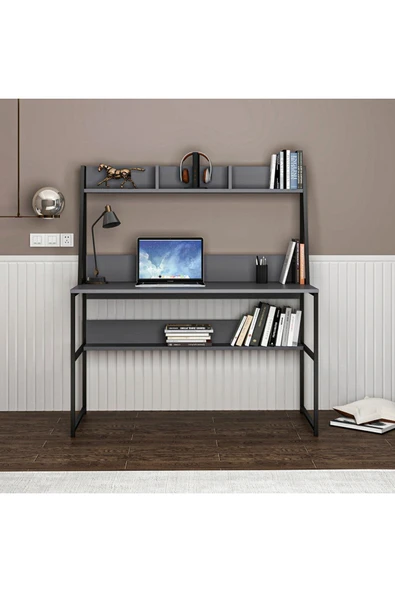 Deconode Majestic 120 Raflı Çalışma Masası - 2