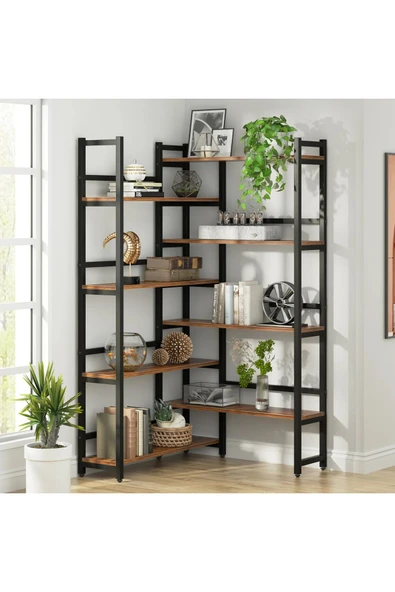 Deconode Style Köşe Kitaplık - 2