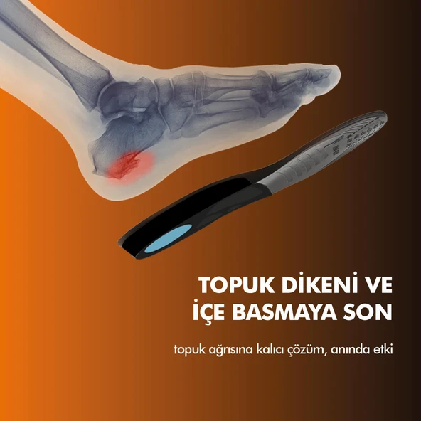 OS200 | Topuk Dikeni, Düz Tabanlık, İç Basma Önleyici, Kemer Destekli, Plantar Fasiit İç Tabanlık - 2