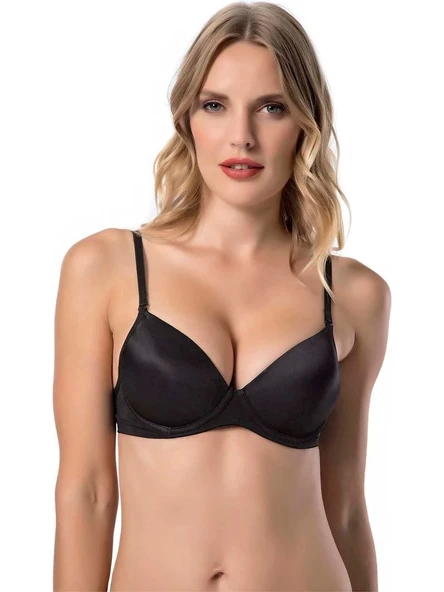 LE JARDİN 7080 MİKRO KAPLI SİLİKONLU SÜTYEN SİYAH