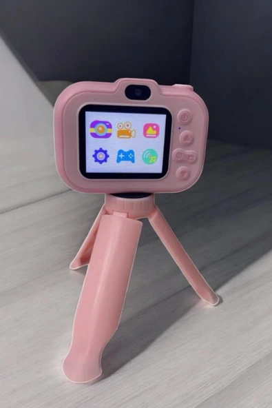 Ayaklı Mini Fotoğraf Makinesi Çocuk Için Eğitici Video Kamera - 6