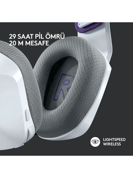 Logitech G733 Lightspeed Beyaz RGB 7.1 Kablosuz Kulak Üstü Oyuncu Kulaklığı - 3