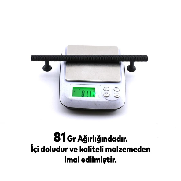 10 Adet Doruk Kulp Mobilya Mutfak Dolabı Çekmece Dolap Kulpları Kapak Kulpu Kulbu Siyah 160 mm Metal - 5