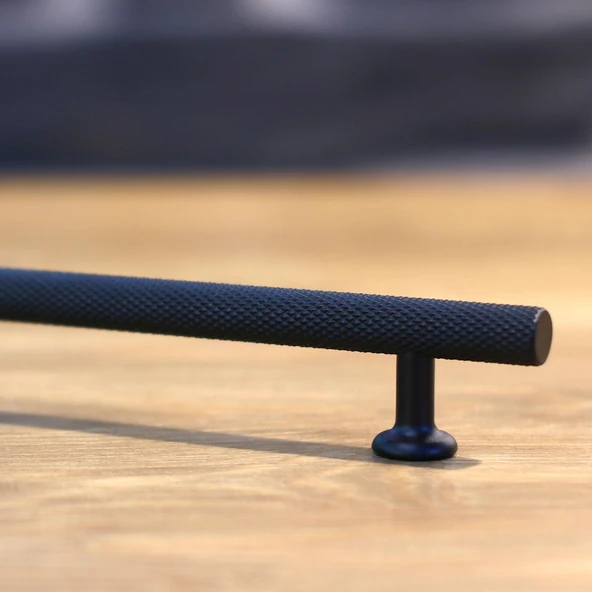 10 Adet Doruk Kulp Mobilya Mutfak Dolabı Çekmece Dolap Kulpları Kapak Kulpu Kulbu Siyah 160 mm Metal - 6