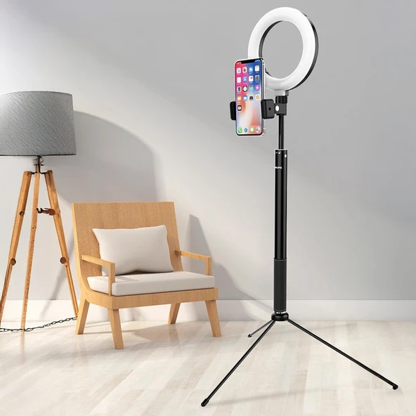 Philips Dlk3621n 93 2 İn 1 Tripod Standı Telefon Tutacağı Youtube Selfi Canlı Yayın İçin Işıklı Telefon Tutucu - 2