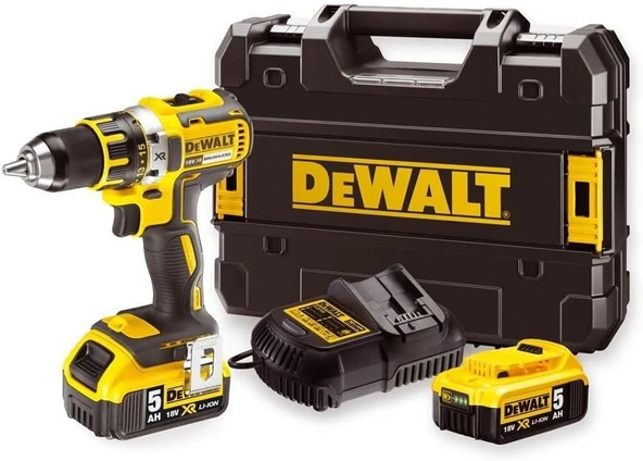 Dewalt DCD791P2-QW 18V 5.0 Ah Li-ion Çift Akülü Kömürsüz Profesyonel Vidalama