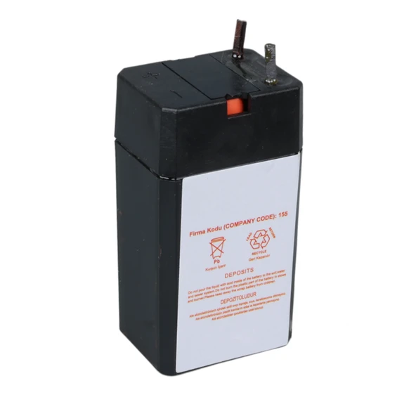 Ayt Yokohama YH-40.3 4 Volt - 0.3 Amper Akü 25.5x19.5x48 mm Yeni Tarihli Taze Akü - 2