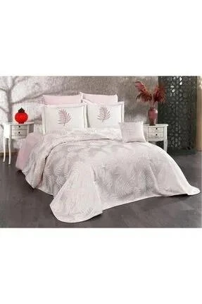PALMİYE PİKE TAKIMI ÇİFT KİŞİLİK WEDDİNG 7 PARÇA PUDRA - 2