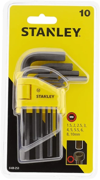 Stanley 0-69-253 Allen Anahtar Takımı 10 Parça (1.5-10)