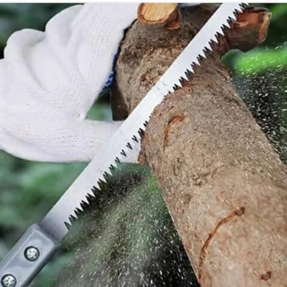 Plastik Saplı İnce Pratik Testere 34 cm Ahşap Marangoz Hobi Testeresi 1 Adet - 3