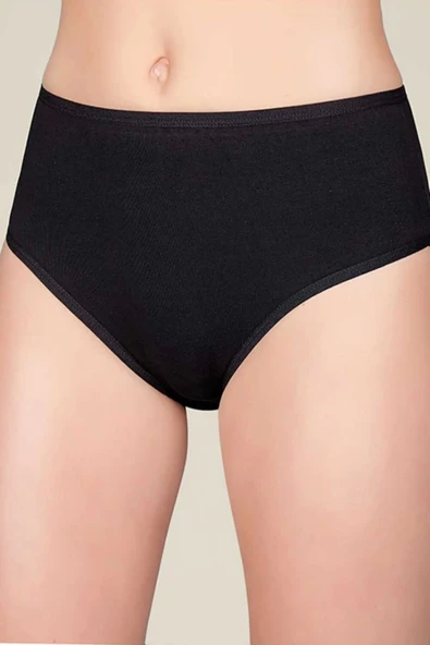 BERRAK 2108 KADIN LİKRALI BATO KÜLOT SİYAH