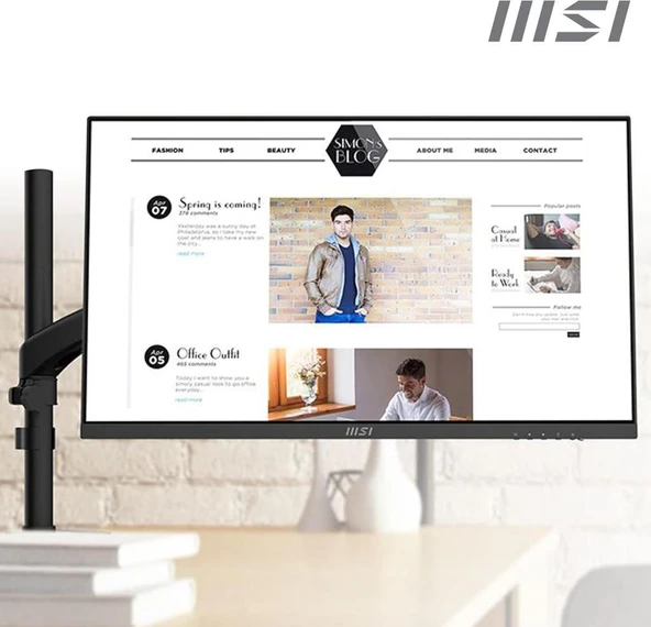 MSI Modern MD271P 27" 5 ms Full HD Pivot IPS 75 Hz Monitör - Teşhir - 3