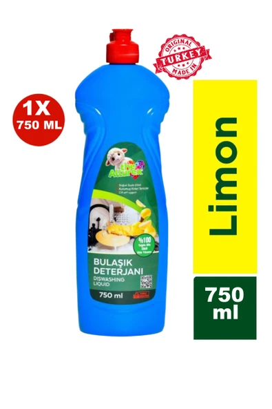 Elde Bulaşık Deterjanı Üç Etkili Güç Limon 750ml - Yağ Çözücü Ve Ferah Limon Kokusu 1 Adet - 1