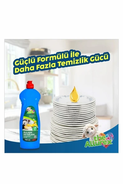 Elde Bulaşık Deterjanı Üç Etkili Güç Limon 750ml - Yağ Çözücü Ve Ferah Limon Kokusu 1 Adet - 2