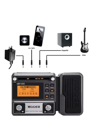 Mooer GE100 Gitar Çoklu Efekt Prosesörü - 4