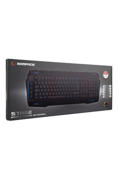 Rampage KB-R63 Stage Rainbow RGB Aydınlatmalı Makrolu Gaming Oyuncu Klavyesi - 4