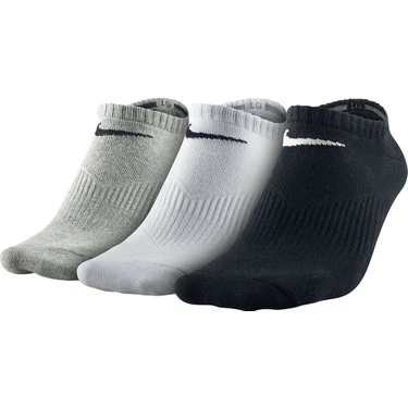 NIKE PERFORMANCE LIGHTWEIGHT COTTON ANKLE SOCKS 3LÜ RENKLİ ÇORAP SX4705-001 ürün görseli