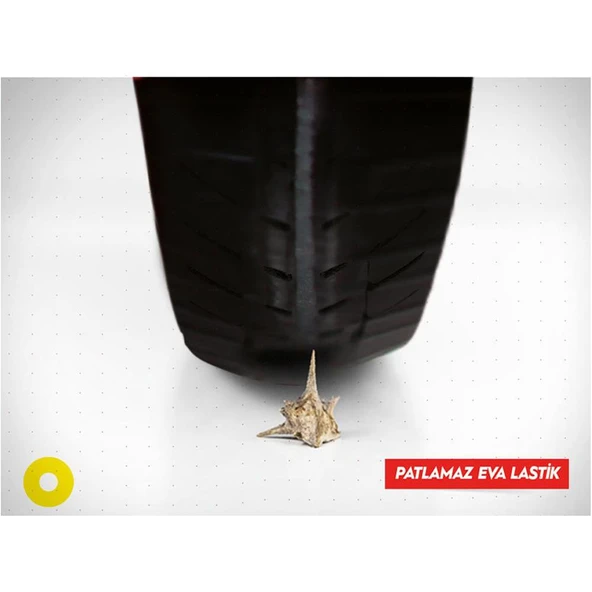 Rival Rv503 Volt 3 Tekerlekli Eva Teker Patlamaz Ses Yapmaz Çocuk Bisikleti Kırmızı - 7