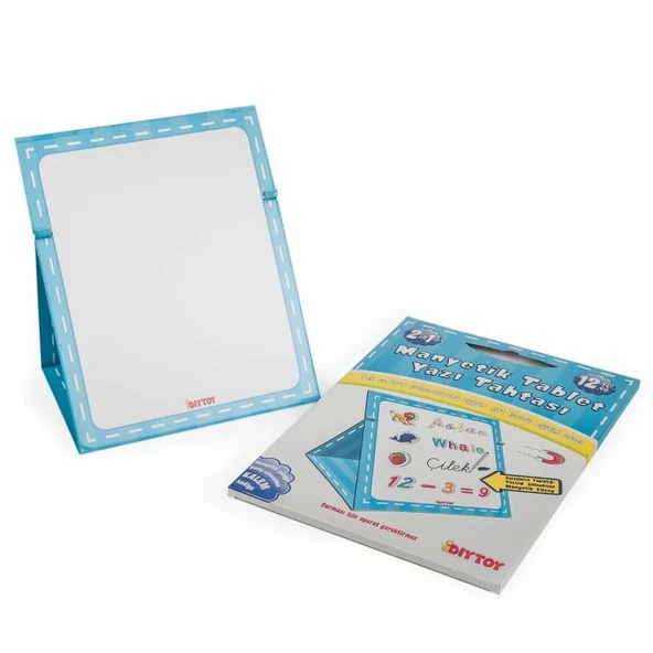 0585 MANYETİK TABLET YAZI TAHTASI MAVİ - 2