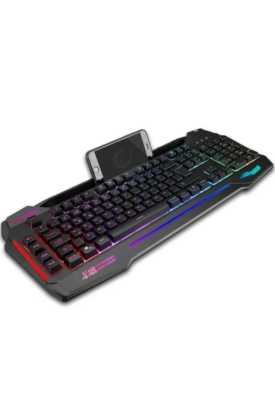 Rampage KB-R63 Stage Rainbow RGB Aydınlatmalı Makrolu Gaming Oyuncu Klavyesi - 5