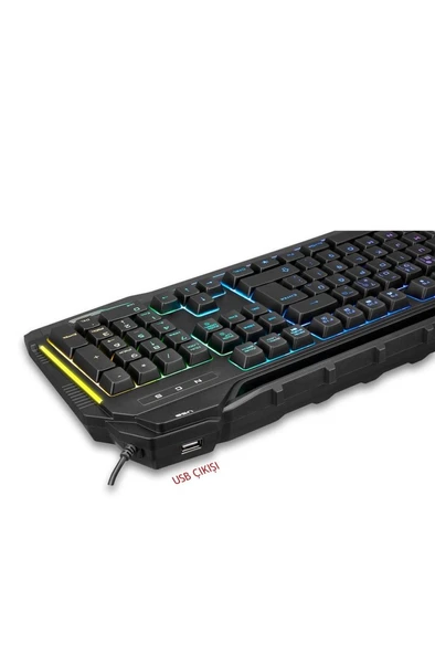Rampage KB-R63 Stage Rainbow RGB Aydınlatmalı Makrolu Gaming Oyuncu Klavyesi - 2