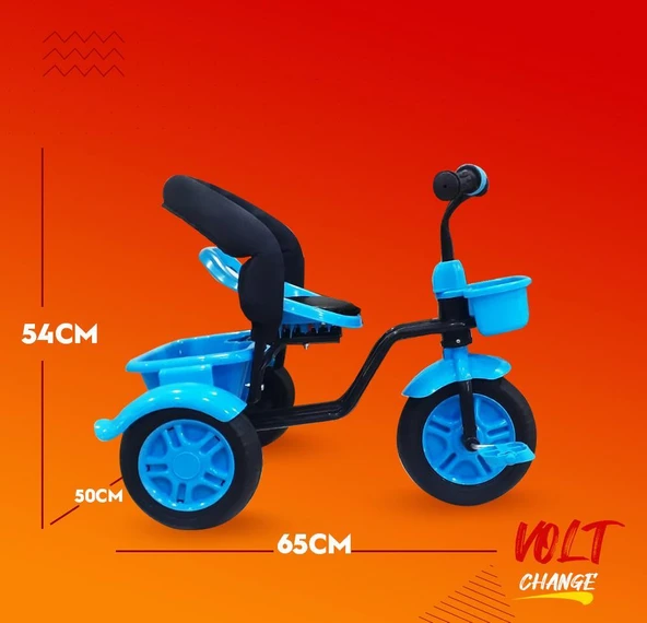 Rival Rv503 Volt 3 Tekerlekli Eva Teker Patlamaz Ses Yapmaz Çocuk Bisikleti Siyah - 4