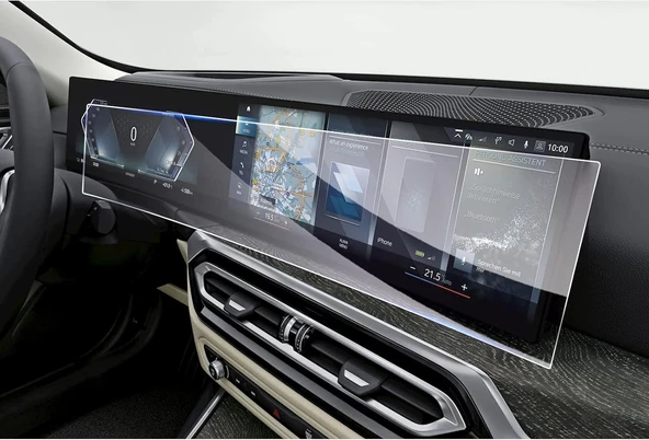BMW 7 Serisi 2022-2024 Model Gösterge ve Dokunmatik Bilgi Ekranı Uyumlu  9H Nano Ekran Koruyucu - 1