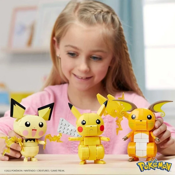 GYH06 MEGA™ Pokémon™ Pikachu Dönüşüm 3'lüsü 621 parça +7 yaş - 5