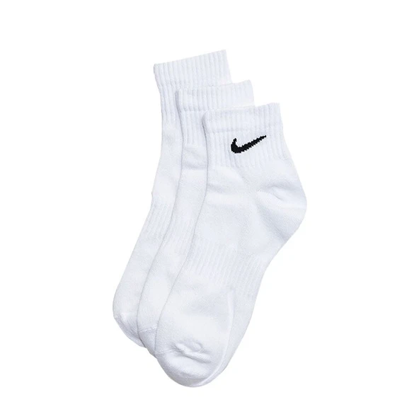 NIKE EVERYDAY LIGHTWEIGHT PERFORMAS COTTON ANKLE HALF SOCKS  3 lü Beyaz Çorap SX7677-100 - 3