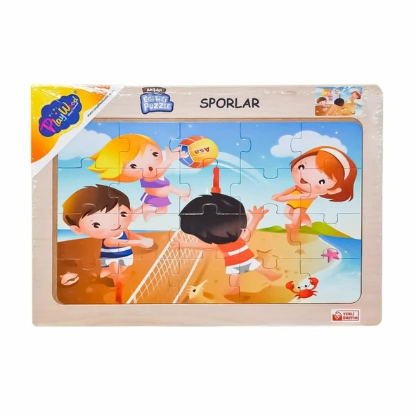 ONY-85-86-87-88 Ahşap Eğitici Puzzle Sporlar -Onyıl - 4