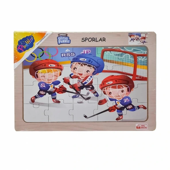 ONY-85-86-87-88 Ahşap Eğitici Puzzle Sporlar -Onyıl - 3