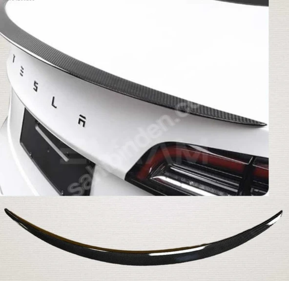 Tesla model Y bagaj spoiler performance tipi karbon karbonfiber - 3