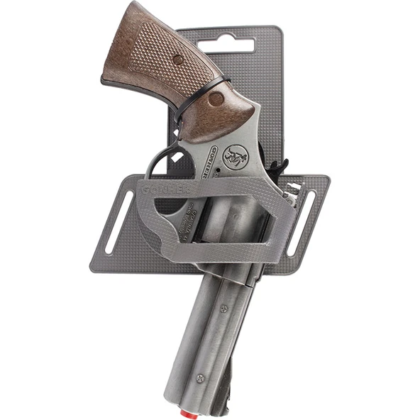 12 Lİ KAPSÜL TABANCASI VIP KALİTE REVOLVER GUN METAL KAPSÜL TABANCASI OYUNCAK TABANCA KILIFLI MODEL - 2