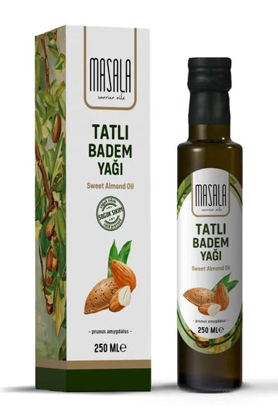 Soğuk Pres Tatlı Badem Yağı 250 ml – Saf ve Katkısız (Sweet Almond Oil) ürün görseli