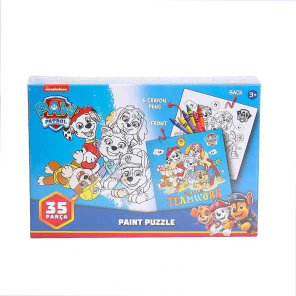 PW7930 Paw Patrol Boyamalı Puzzle -Laço - 2