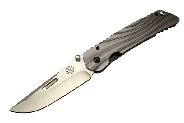 Lanmark Umnumzaan T 50 Gri Kamp Çakı 22,5cm - Manuel, Kemerlikli, Oluklu TdrTR