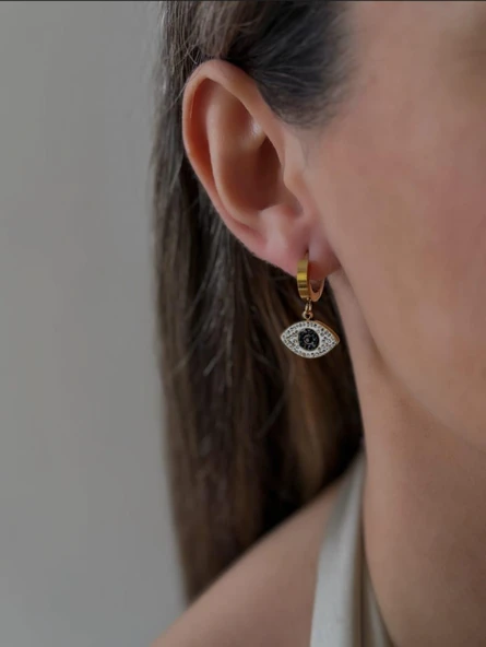 Göz Çelik Takı Seti Sns50026878 - Resim 2