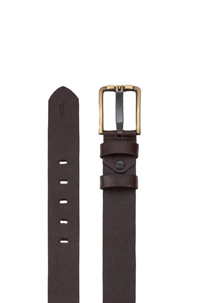 Erkek Kahverengi Deri Kemer 112543 - Resim 3