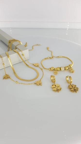 Yonca Çelik Takı Seti Sns506 ürün görseli