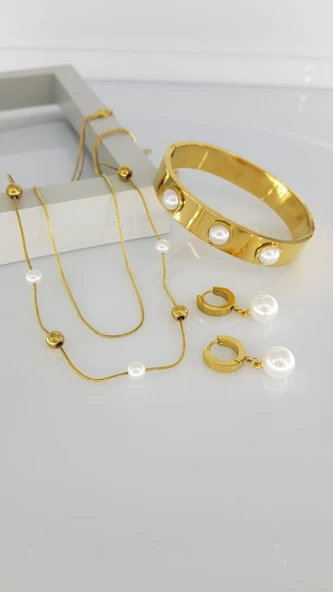 İnci Tasarım Çelik takı Seti Sns12 ürün görseli