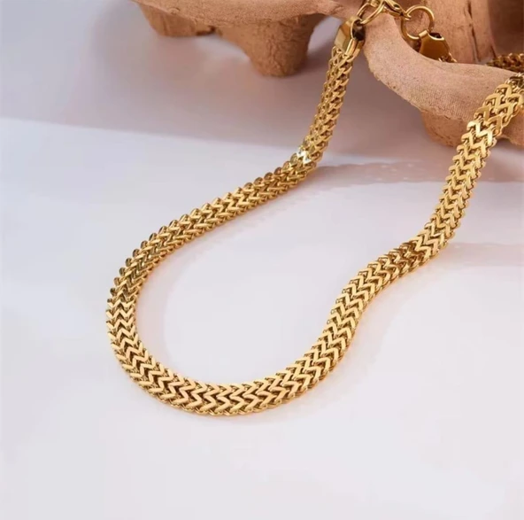 Kalın Hasır çelik kolye Sns2029040 - Resim 4