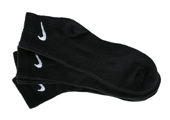 NIKE EVERYDAY LIGHTWEIGHT PERFORMAS COTTON ANKLE HALF SOCKS  3lü Paket siyah çorap - 5