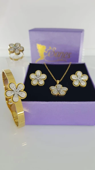 Lovely Çelik Takı Seti Sns31 - Resim 2