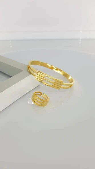 Kaburga Çelik Kelepçe Yüzük 320 ürün görseli