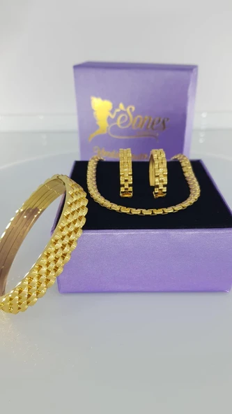 Roxell Çelik Takı Seti 302 - Resim 2