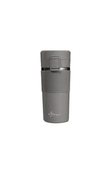 Penguen-3023 Gri Mug Termos 400 Ml