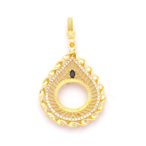 Çeyrek Altın Çerçeveli Kolye Ucu Altın Kaplama TGR-674 ürün görseli