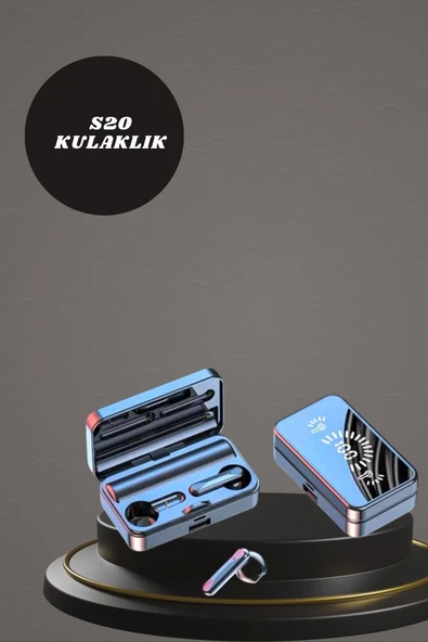 Aynalı Bluetooth Kulaklık ve 7 Kordonlu Akıllı Saat Dijital Göstergeli Uzun Pil Ömrü - 4